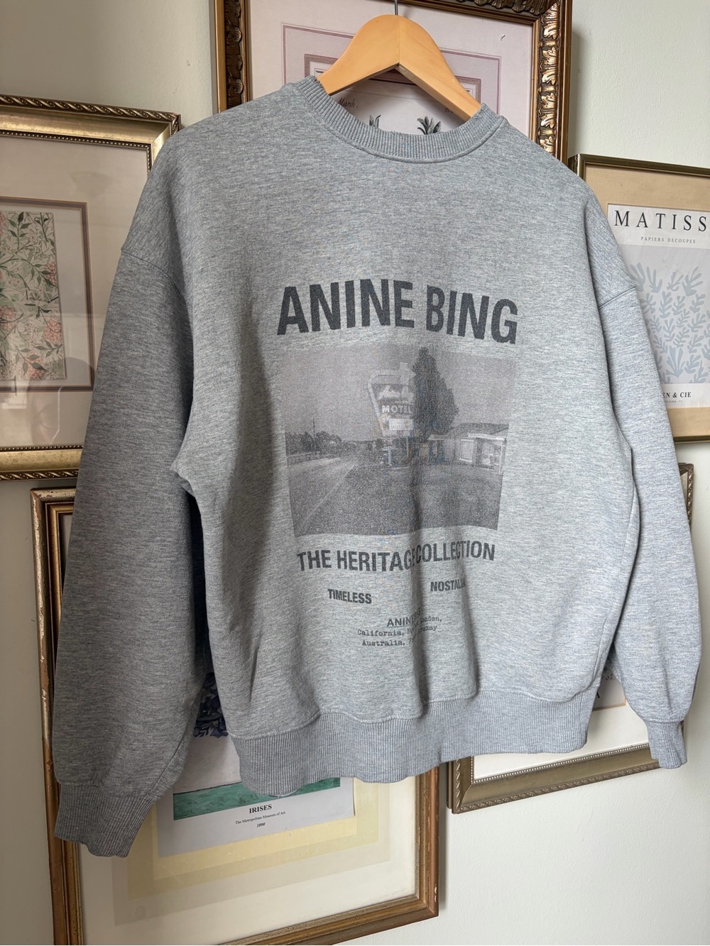 Anine Bing Kenny Sweatshirt Motel Small - Picture 3 of 12